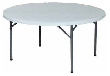 Table ronde en polyethylène